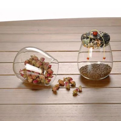 Bocale en Verre Hermetique - HermeticContainers™ - Noir - Mon Espace Zen